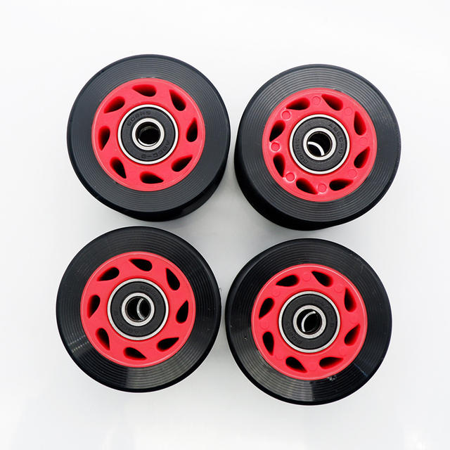 58*39 double-row roller skates accessories speed skates wheels 95A thread wheels four-wheel double-row roller skates PU wheels detail 12