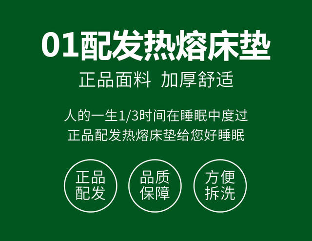 01 Mattress Hot Melt Cotton Pad Moisture-proof Cotton Pad Student Dormitory Single Mattress Mattress Cotton Pad detail 1