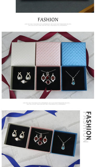Earth cover jewelry box ring stud earrings pendant jewelry box small jewelry box multi-color universal packaging box in stock wholesale detail 11