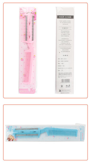 Double-sided hair cutting comb hair clipper hair bangs hairdressing pet comb hair cutting comb detail 7