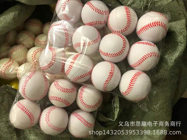 Soft baseball PU baseball foam baseball elastic ball PU sponge solid pressure softball student baseball soft ball detail 10