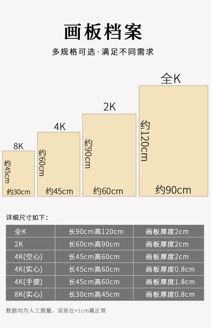2K portable basswood Drawing Board full-open drawing board 8K sketch drawing board 4K Art wooden drawing board design drawing detail 11