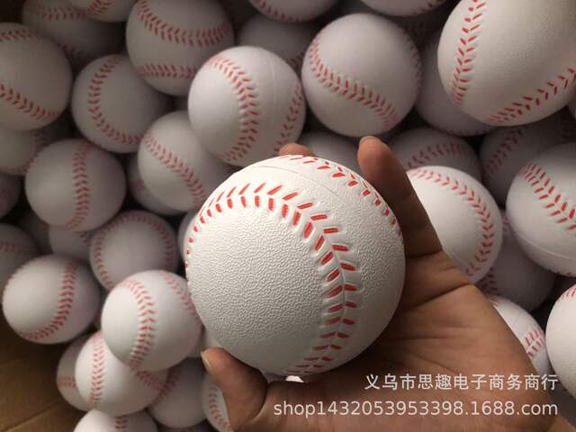 Soft baseball PU baseball foam baseball elastic ball PU sponge solid pressure softball student baseball soft ball detail 8