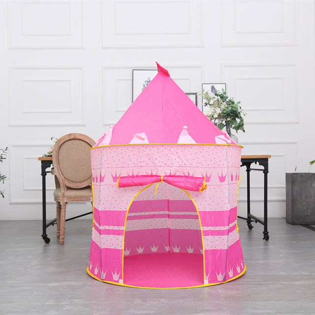 Hot sale children tent game house Princess Prince indoor small house boys and girls Villa castle toy wholesale detail 1