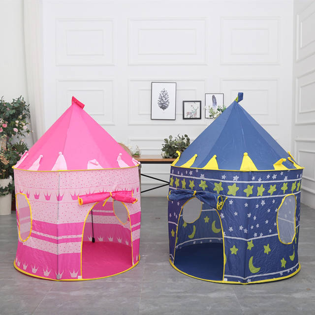 Hot sale children tent game house Princess Prince indoor small house boys and girls Villa castle toy wholesale detail 7