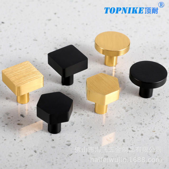 Drawer Cabinet Door Small Round Dot Spherical Single-Hole Round Dot Handle Black White Copper Color Cabinet Cupboard Tv Cabinet Handle detail 11
