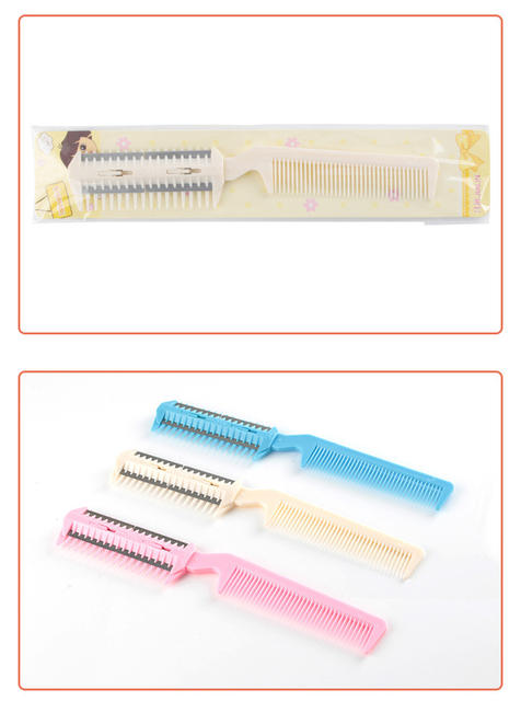 Double-sided hair cutting comb hair clipper hair bangs hairdressing pet comb hair cutting comb detail 8
