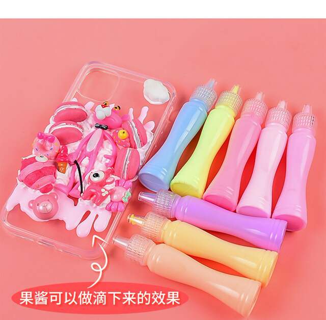 Cream glue small waist simulation jam mobile phone shell diy material homemade stationery box accessories food play 15ml detail 8