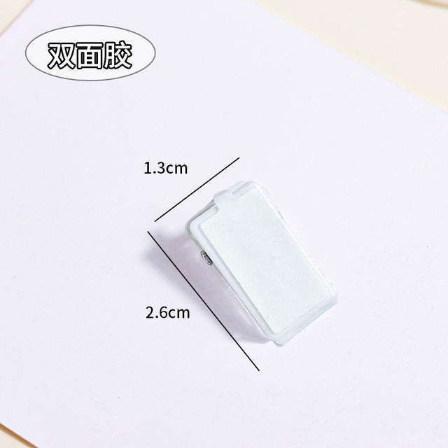 Acrylic Plastic Clips Stationery Accessories Transparent Small Adhesive Folders Journal Pp Clips DIY Clip Strips Long Tail