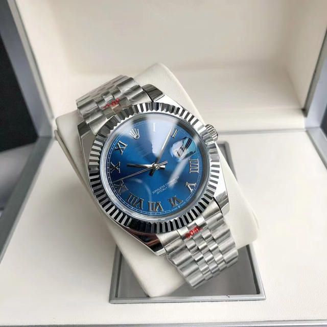 41mm Datejust-Style Imitation Mechanical Chronograph Movement Fully Automatic Solid Steel Band Men's Watch Waterproof Luminous Watch Wholesale detail 10