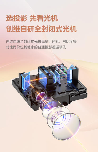 2026 Smart Xiaopai Cloud Platform Projector for Home Use, Ultra-High-Definition Large Screen, Direct Projection on White Walls for Homestays and Hotels, Portable Projector detail 4