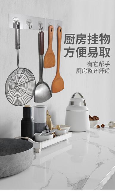 Adhesive Hook, Strong Adhesive Hook, No Punching, Traceless Load-bearing Adhesive, Transparent Kitchen Hook, Traceless Strong Adhesive Hook detail 9