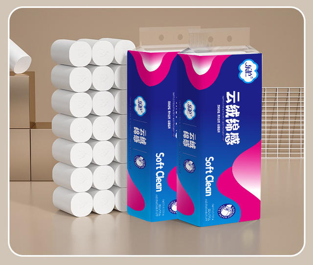 18 Rolls of Toilet Paper Made from Wood Pulp, Coreless, Portable Small Rolls, Economical Pack, Thickened Hand Wipes, Toilet Tissue detail 12