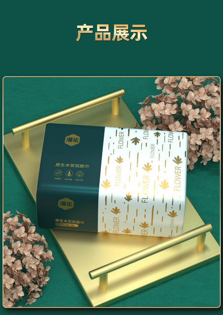 Bulk Pack of Tissue Paper for Home Use, Wholesale Napkins Made from Virgin Wood Pulp, Embossed Facial Tissues, and Pull-Out Tissues for Resale detail 10