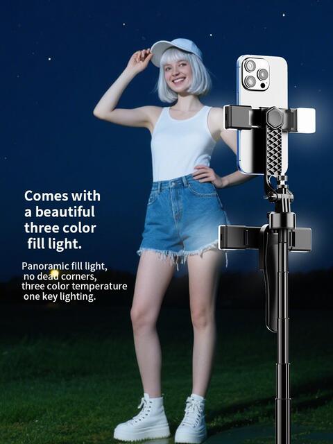 K29 Mobile Phone Bluetooth Remote Control Tripod Selfie Stick Four-Axis Handheld Stabilizer Live Broadcast Floor Stand 2.15m detail 5