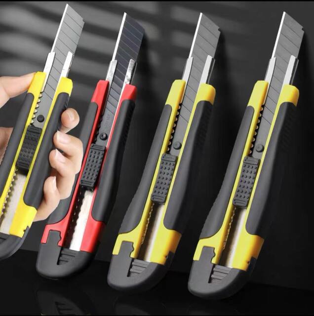 Express knife large art knife unpacking express special stainless steel pencil sharpener unpacking thickened non-slip large wallpaper knife detail 7