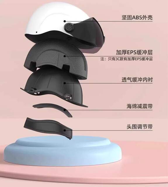 All-Season Electric Vehicle Motorcycle Half Helmet, Summer Sun Protection Battery Bike Safety Helmet, Bicycle Helmet for Men and Women detail 10