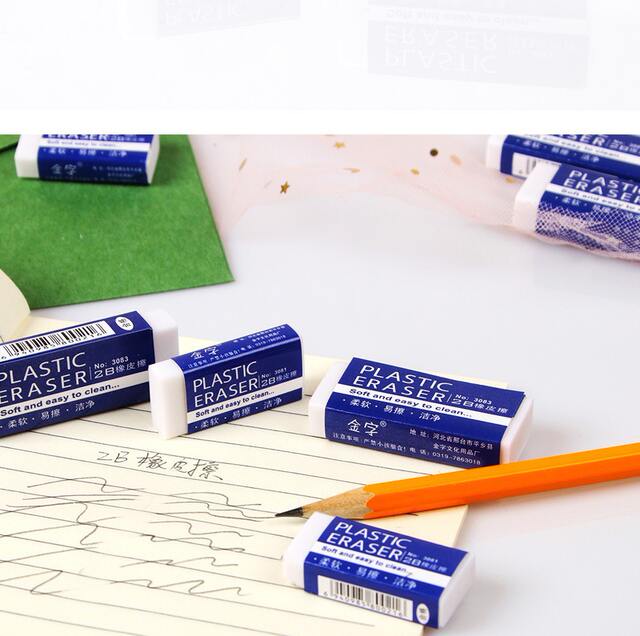 2B White Eraser Pencil Writing Large Eraser Rectangular Kidsren's Eraser Office Student Eraser Customization detail 4