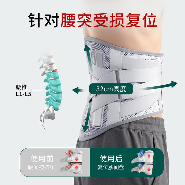 Widened Medical Waist Support Belt for Lumbar Disc Herniation, Lumbar Muscle Strain, and Pain Relief, Suitable for Both Men and Women, Sports Support for the Waist detail 4