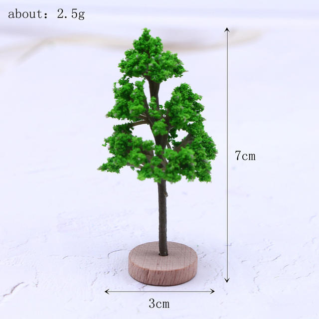 Miniature Garden Artificial Landscape Trees, Plastic Building Model Trees, Ob11 Micro-Landscape Scene Making Materials detail 12