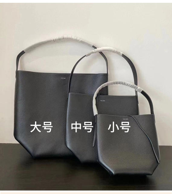 Therow Pebbled Leather Bucket Bag, Bucket-Shaped Cowhide Large-Capacity Minimalist Shoulder Bag, High-End Handbag detail 4