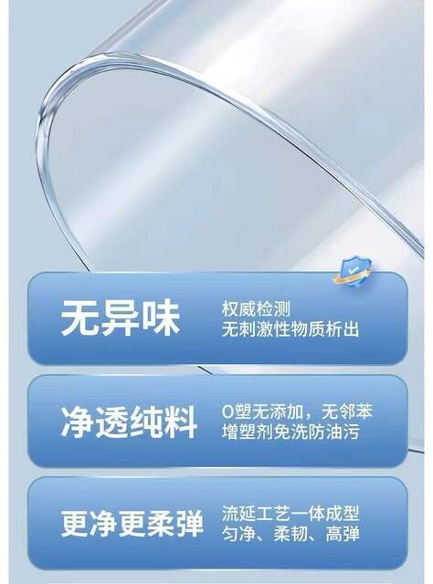 Transparent Table Mat, Thickened and Wear-Resistant Pvc Soft Glass Table Mat, High Temperature Resistant, Anti-Fouling, Waterproof and Oil-Proof Tablecloth detail 11