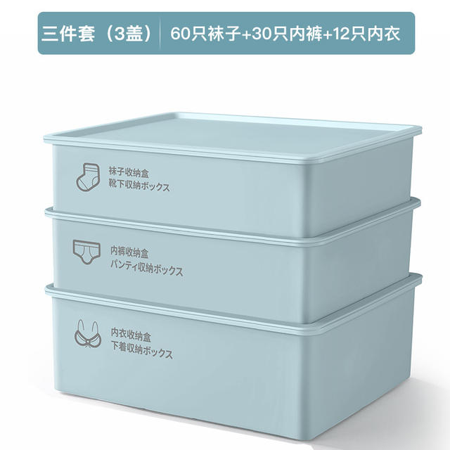 Household Underwear Socks Storage Box Plastic Cosmetic Organizer Storage Underwear Bra Underwear Storage Box