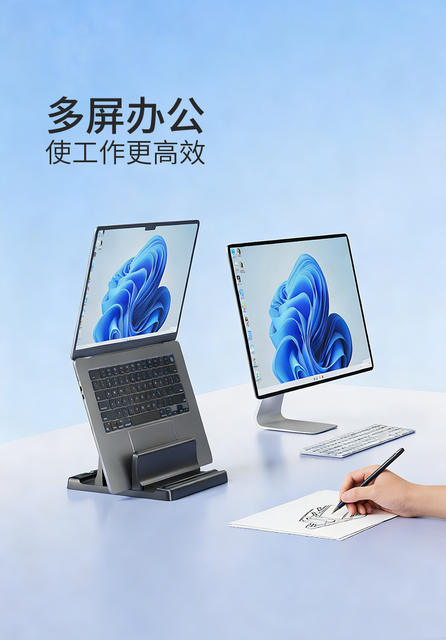 Laptop Vertical Stand Suitable for macbook Erect Storage Rack iPad Tablet Storage Rack Base detail 7