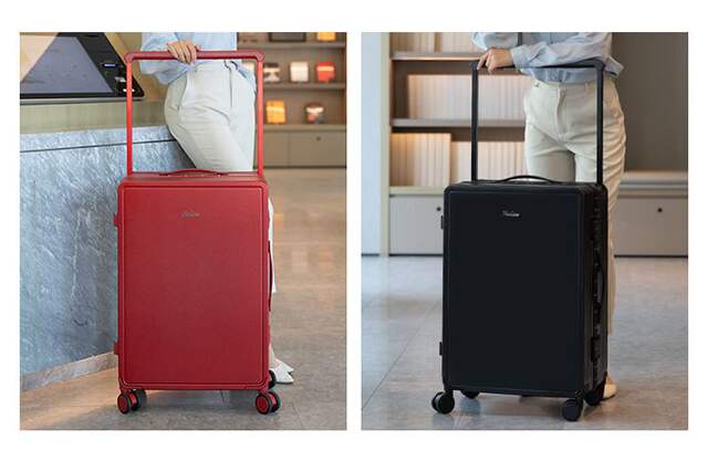 Wide Trolley Suitcase New Aluminum Frame Trolley Case Password Box Large Capacity Silent Multi-Functional Universal Wheel Suitcase detail 10