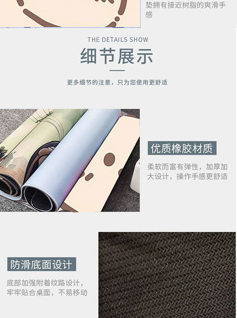 Simple Small Mouse Pad, Thickened, Non-Slip, Stain-Resistant, Precision Stitched Edges, Computer Office Use, Custom-Made Mouse Pad detail 12