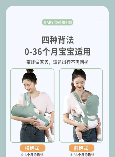 Lightweight Dual-Purpose Baby Carrier, Lightweight and Breathable Baby Carrier, Multifunctional and Labor-Saving Tool for Carrying Babies When Going Out detail 10