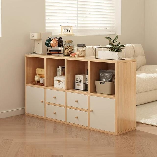 Bookshelf, Kindergarten Reading Shelf, Multi-Functional Simple Storage Cabinet, Living Room Storage Cabinet, Household Floor-Standing Storage Rack detail 1