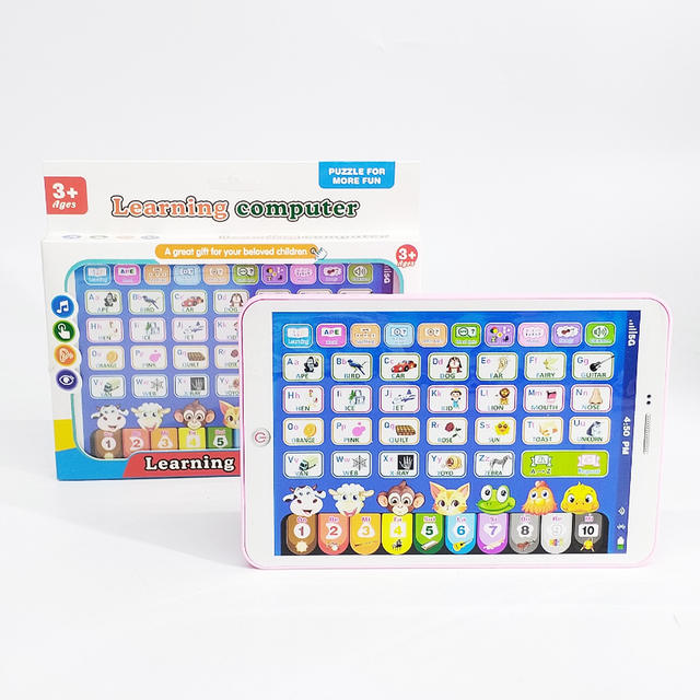 Foreign trade new English tablet reading machine toy children's early education puzzle voice touch screen puzzle learning machine wholesale detail 7