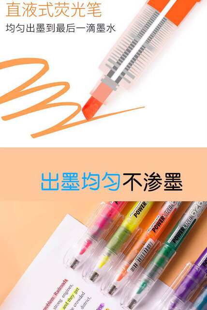 Snow White Direct Liquid Fluorescent Marker Pen 626 Colorful Fluorescent Marker Pen for Students, Candy-Colored, Odorless, for Highlighting Key Points detail 11