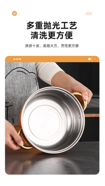 Cross-Border Cookware Set, Colorful Stainless Steel Flat-Bottomed Non-Stick Frying Pan Set, Soup Pot, Household 12-Piece Set detail 6