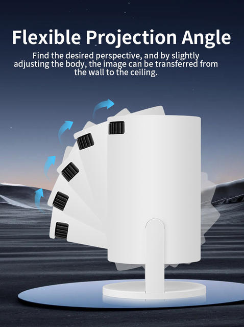 Cross-Border Hy200 Projector 1080P High-Definition 4K Smart Home Portable Mini Hy200 Projector detail 9