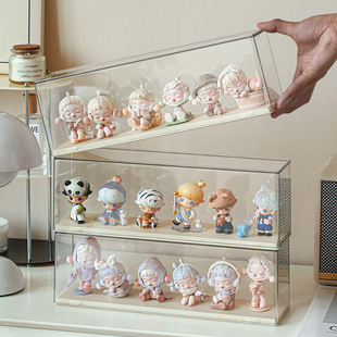 Pe Film Bracelet Suspension Box Jewelry Packaging Box Accessories Jewelry Display Transparent Storage Organizer Necklace Nail Art Box detail 2