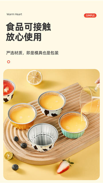 Special Tin Paper Bowl for Air Fryer Household Oven Baking Cake Mold Thickened Food Grade Aluminum Foil Box Cup detail 7