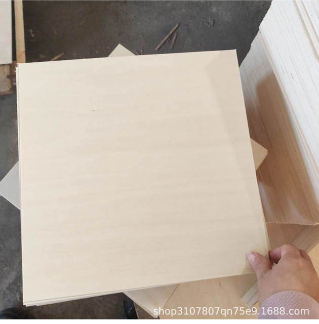 Basswood Plywood Laser Engraving Crafts Wood Board Double-Sided Plywood Cutting Thin Wood Board Plywood Multi-Layer Board detail 7