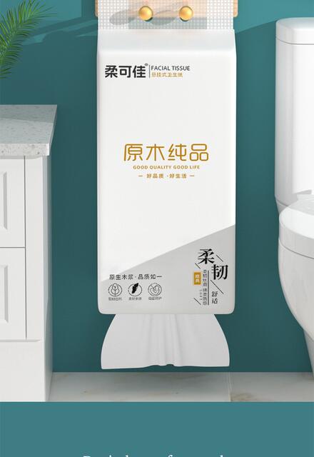 Exclusive for Newcomers: 3 Large Packs of Hanging Tissue Paper Napkins, Wood Pulp Hand Towels, Household Bulk Affordable Toilet Paper detail 7