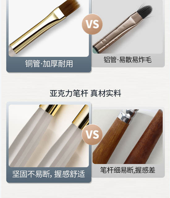 Rs Widened Encrypted Golden Manicure Sweep Pen Soft and Not Easy to Explode and Smudge Gradient Pen Flower Pen Graffiti Petal Pen detail 7