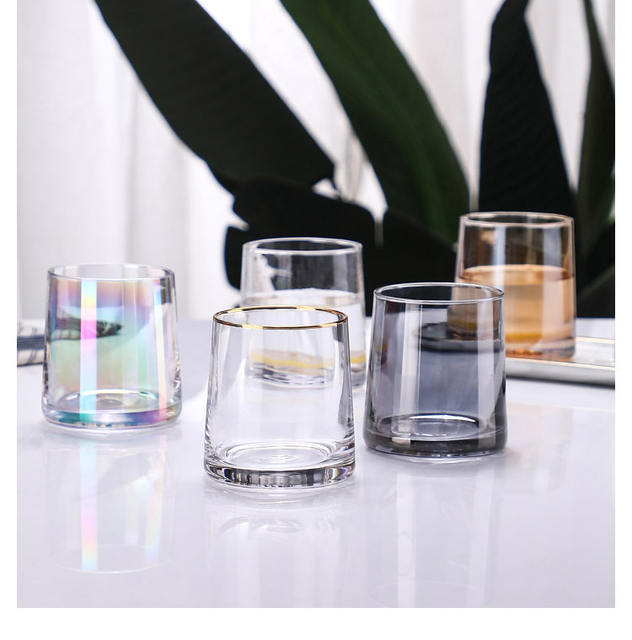Hotel Glass Mouthwash Cup Couple Toothbrush Cup Set Washing and Brushing Cup Scandinavian Ins Water Cup Hotel Home detail 5