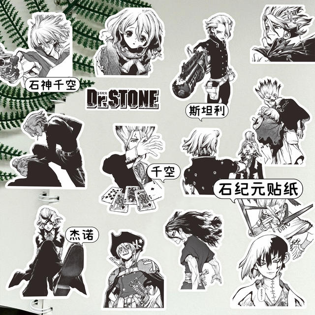 Japanese Anime Ishigami Era Stickers Ishigami Chisato Amber Stanley Genron Water Peripheral Diary Notebook DIY Set detail 3