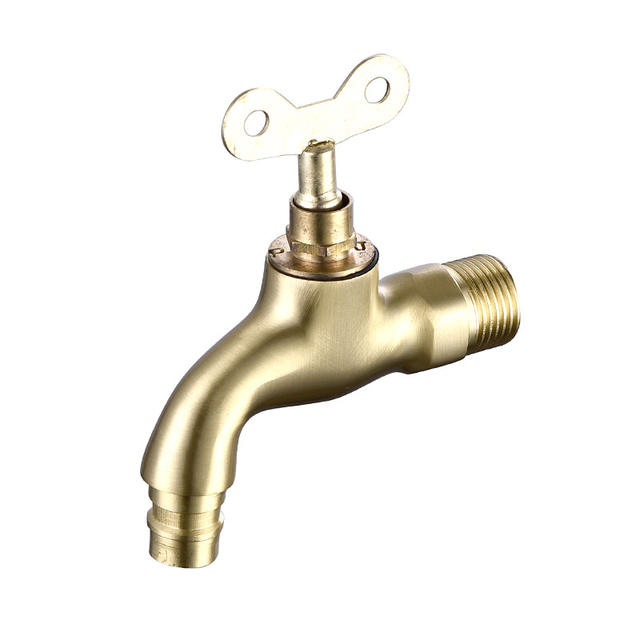 Factory wholesale direct supply copper with lock tsim nozzle faucet anti-theft nozzle 4 points with key small faucet detail 7
