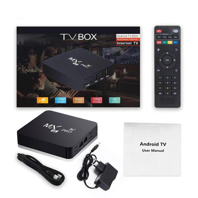 Foreign Trade Set-Top Box Mx-Pro 4K High-Definition Network Player Android Tv Box S905 Android Cross-Border Tvbox detail 1