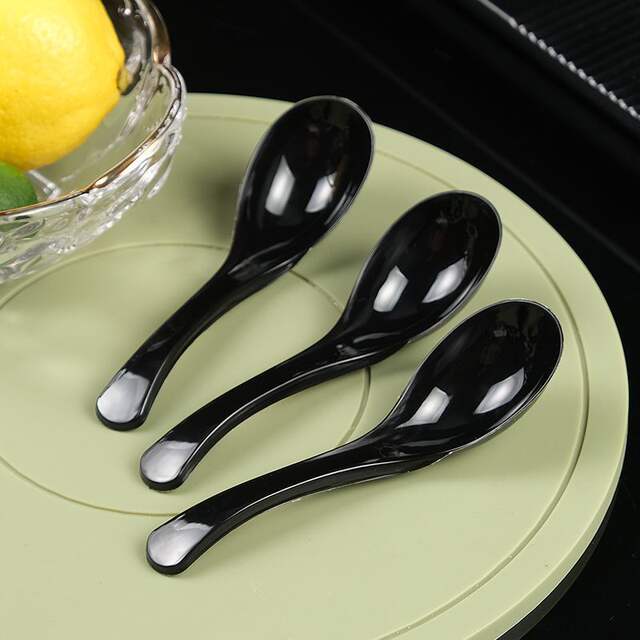 Disposable Bamboo Spoons in Bulk, Individually Packaged, Commercial Thickened Takeout Packaging Utensils, Soup Spoons, Ice Cream Spoons, Wholesale detail 7