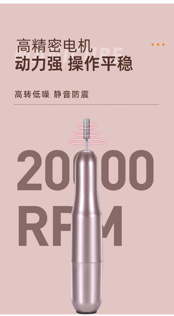 Cross-Border Nail Polisher Electric Smart Pen-Type Portable Polisher Manicure Remover Dead Skin Nail Salon Tool detail 3