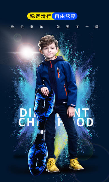 Children's Scooter Energetic Board 6-year-old Two-wheel Boy Beginner Teenager Swing Two-wheel Dragon Twist Skateboard detail 3