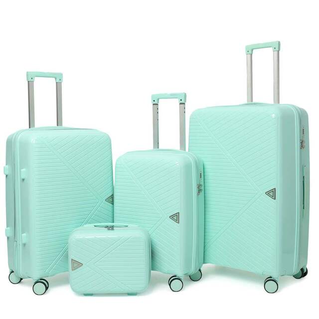 Ultra-Light Travel Suitcase Password Lock Pp Set Foreign Trade Luggage Zipper Large Capacity Carry-On Suitcase with Universal Wheels detail 11