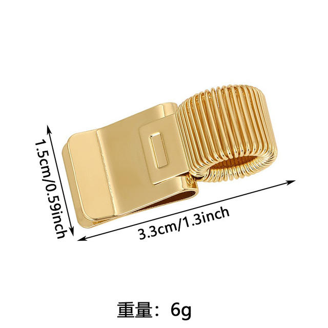 Cross-Border Journal Fixed Spring Pen Clip Stationery Portable Notebook Book Clip Electroplated Manganese Steel Pen Clip Accessories detail 2